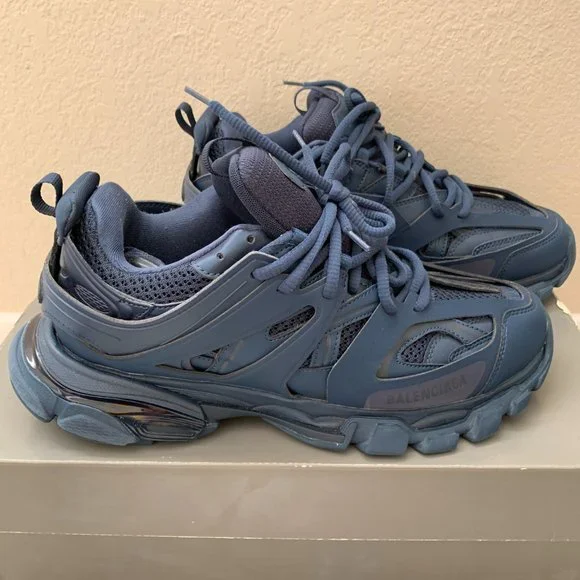 Balenciaga Track Sneakers Blue Pearl Sz 11 - Picture 6 of 16